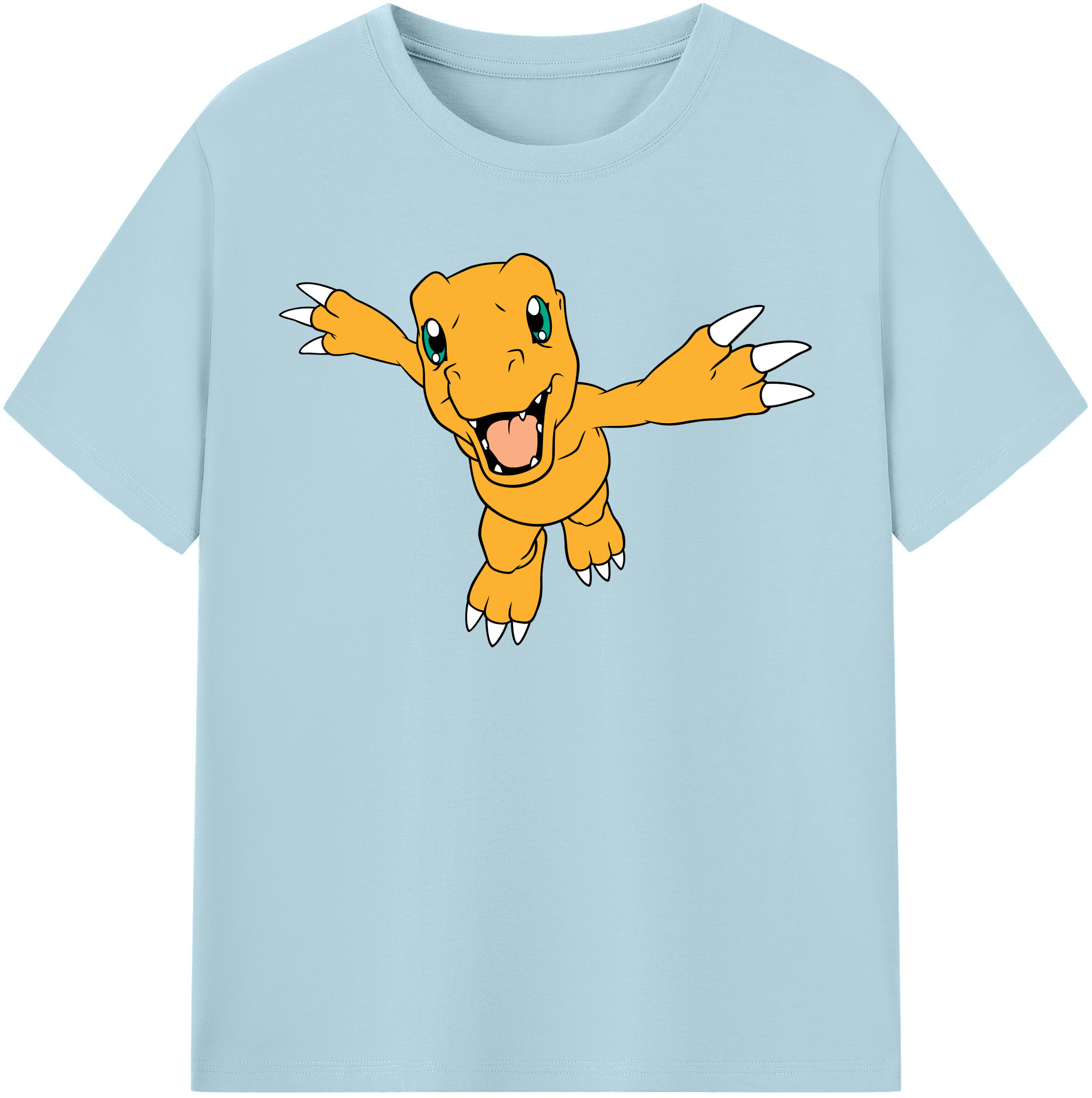 （画像用） Digimon デジタルモンスター/デジモン 綿100％半袖Tシャツ（フロントプリント）